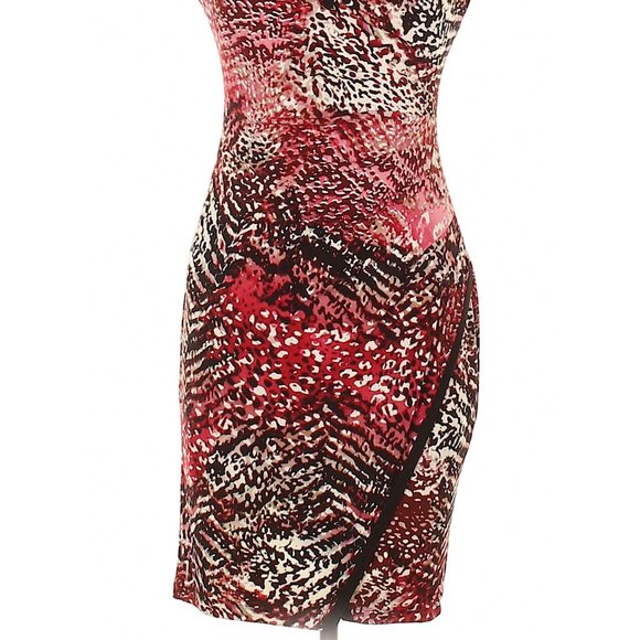 NWOT Calvin Klein red, pink, black dress, size 6 - Picture 2 of 5